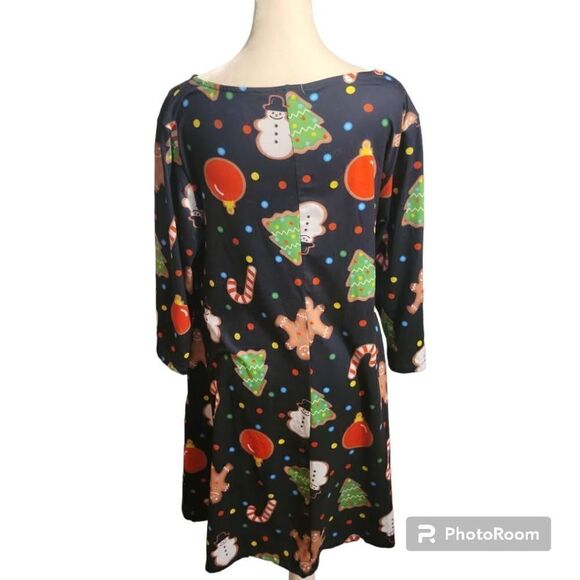 YELTE Womens Christmas Dress Size XL with Christmas Highlights - Picture 3 of 5